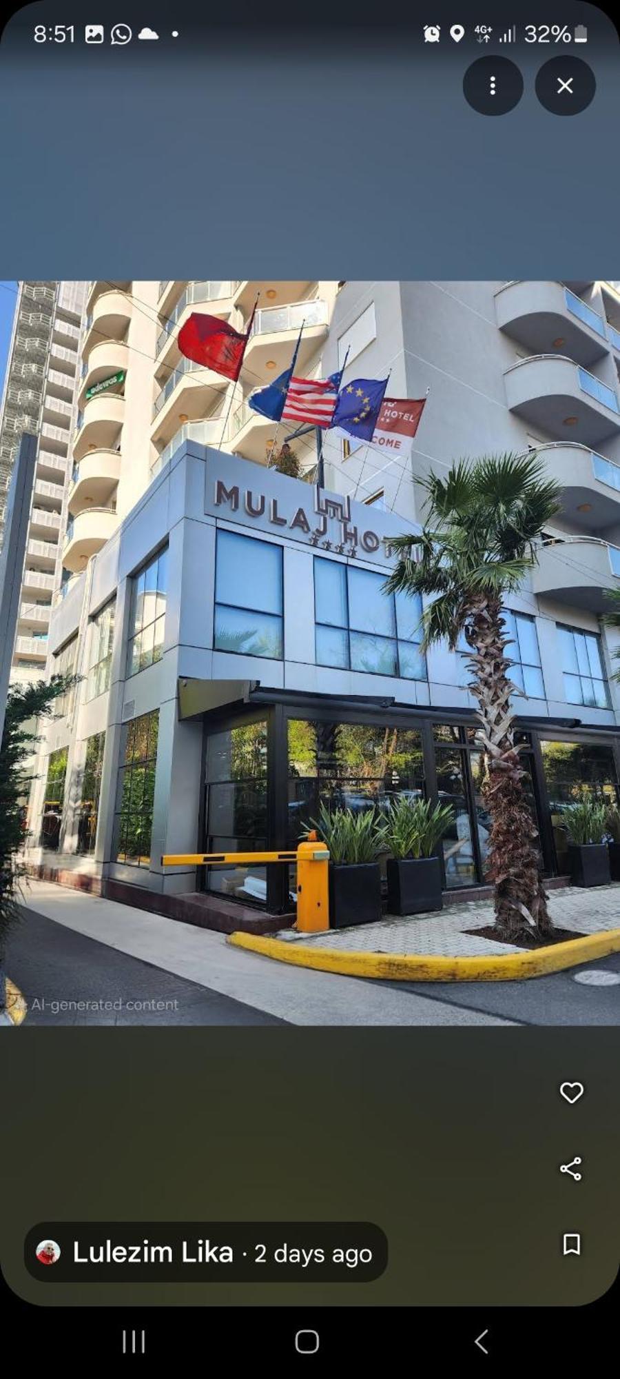 Mulaj Hotel Tirana Bagian luar foto